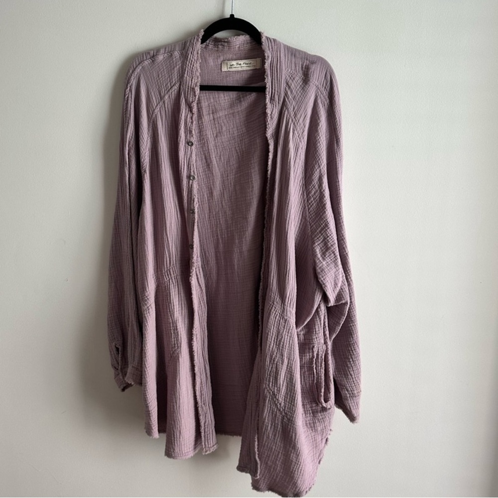 Free People Daydreamer Lavender Button-Up